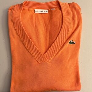 Lacoste sport V neck golf sweater women